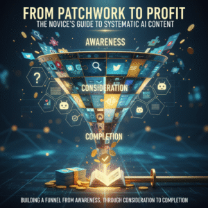 From Patchwork to Profit: The Novice’s Guide to Systematic AI Content